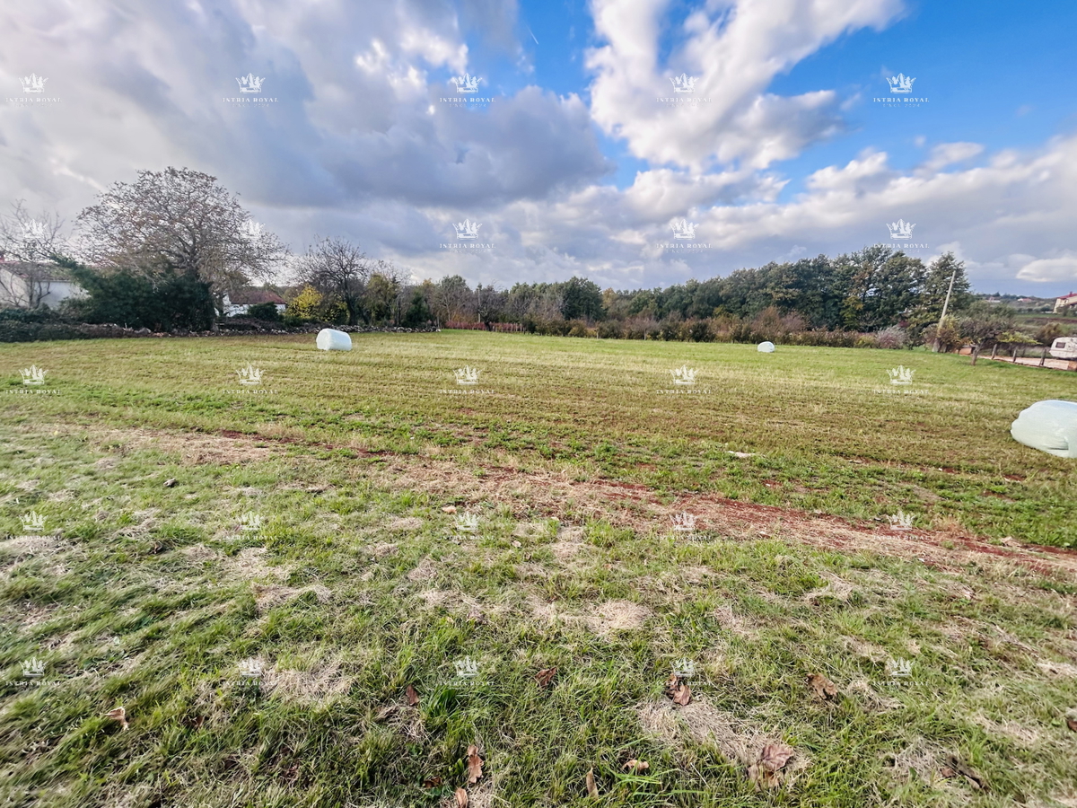 Terreno edificabile 4000 m² in vendita – zona periferica di Baderna, elevata edificabilità, infrastrutture sul lotto