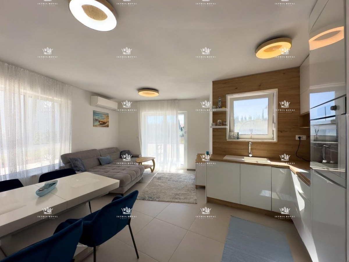 Istria - Pula - VENDITA APPARTAMENTO CON GIARDINO A MEDULIN – 2SS+DB, 55 m² + GRANDE AREA ESTERNA 200 m²