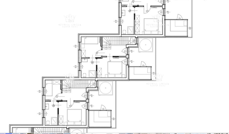 Istria, Poreč, vendita nuova costruzione di case 130m2 a schiera, Poreč – 250m dal mare, 4SS+DB, ascensore, vista mare.