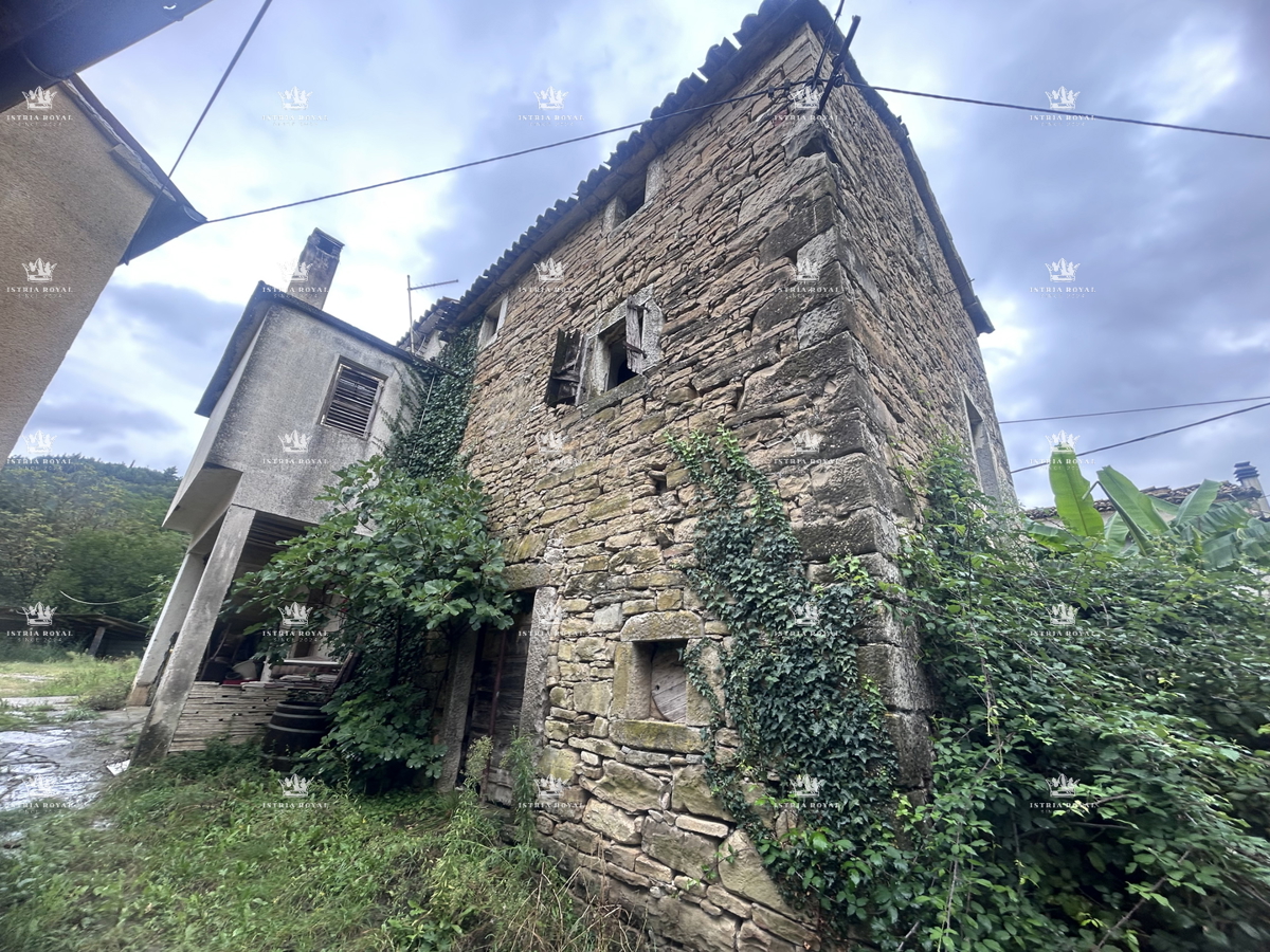 ISTRA – SENJ (OPRTALJ) – VENDITA DI VECCHIA CASA IN PIETRA ISTRIANA CON VISTA – 90m², DA RISTRUTTURARE.