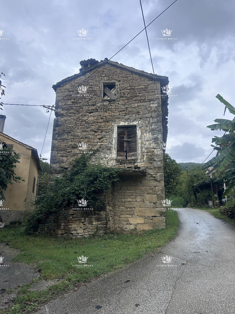 ISTRA – SENJ (OPRTALJ) – VENDITA DI VECCHIA CASA IN PIETRA ISTRIANA CON VISTA – 90m², DA RISTRUTTURARE.