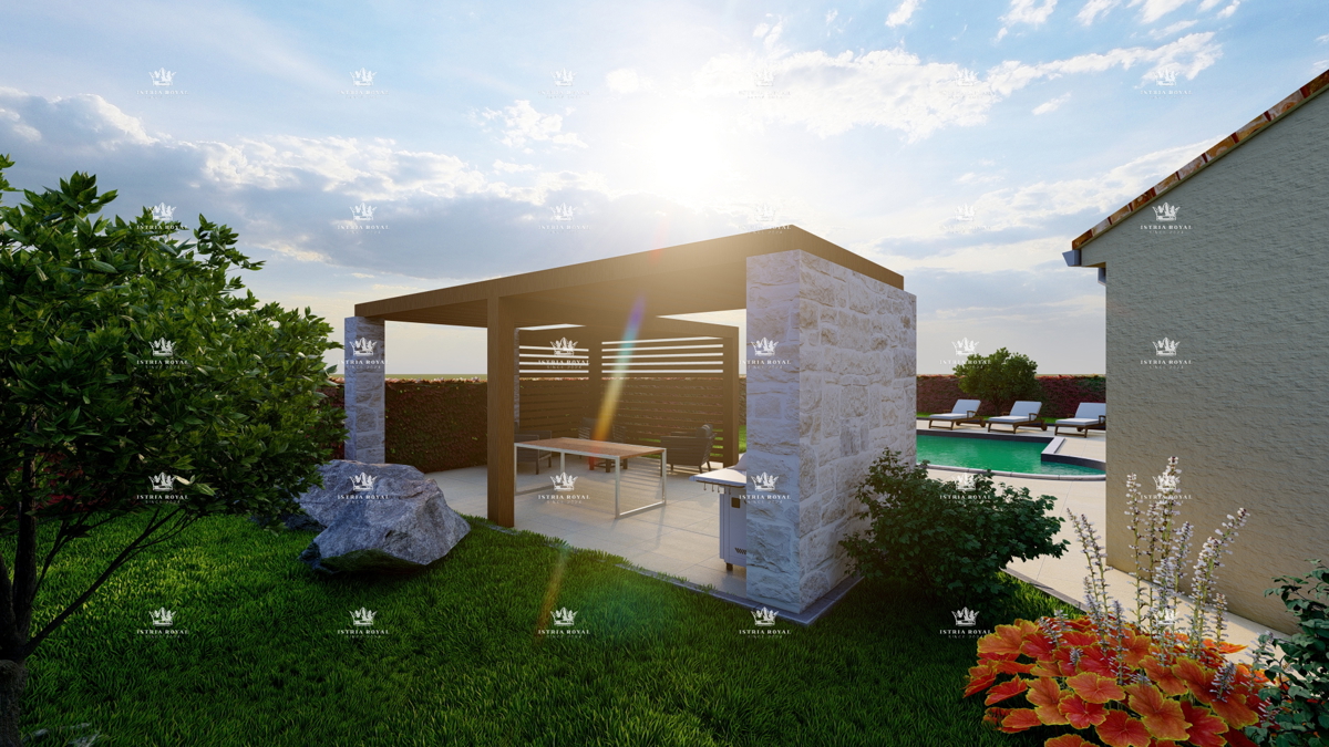 Villa di lusso con piscina e ampio giardino – Istria, Buje, Kaštel.