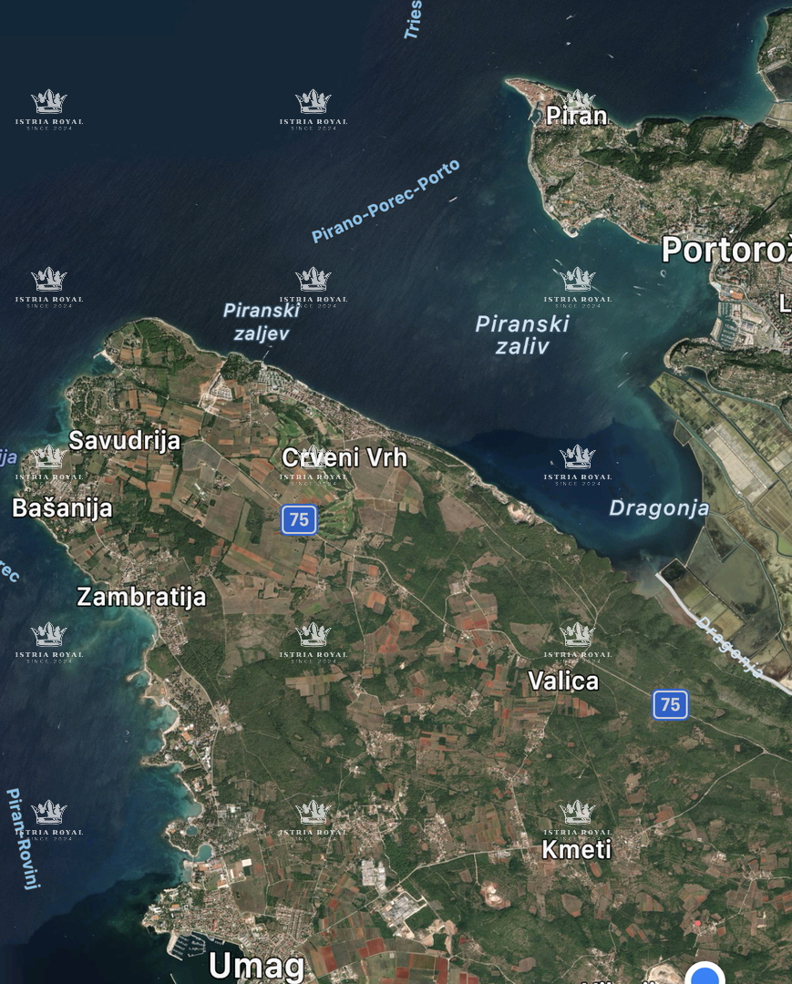 Istria, Savudrija, terreno edificabile, 1.035 m2, vendita, progetto preliminare