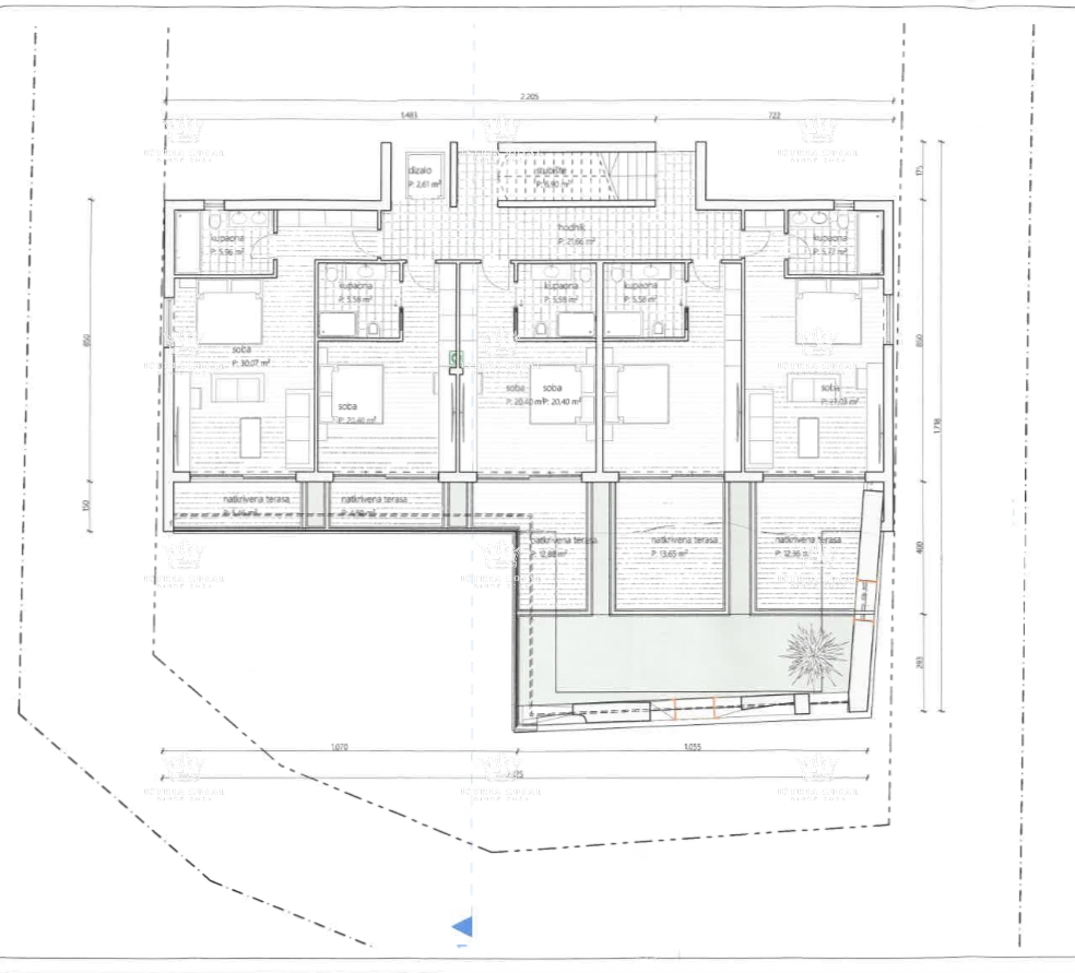Istria, Savudrija, terreno edificabile, 1.035 m2, vendita, progetto preliminare