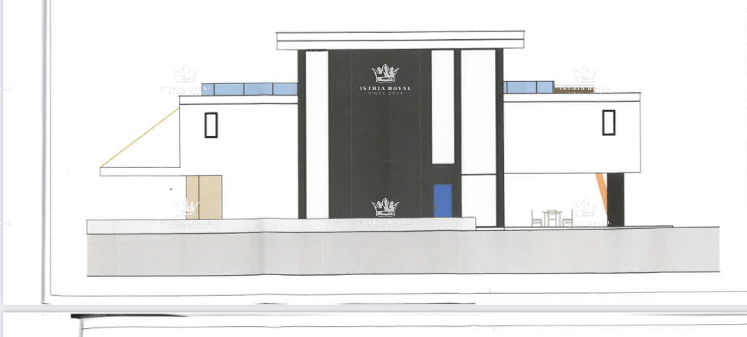 Istria, Savudrija, terreno edificabile, 1.035 m2, vendita, progetto preliminare