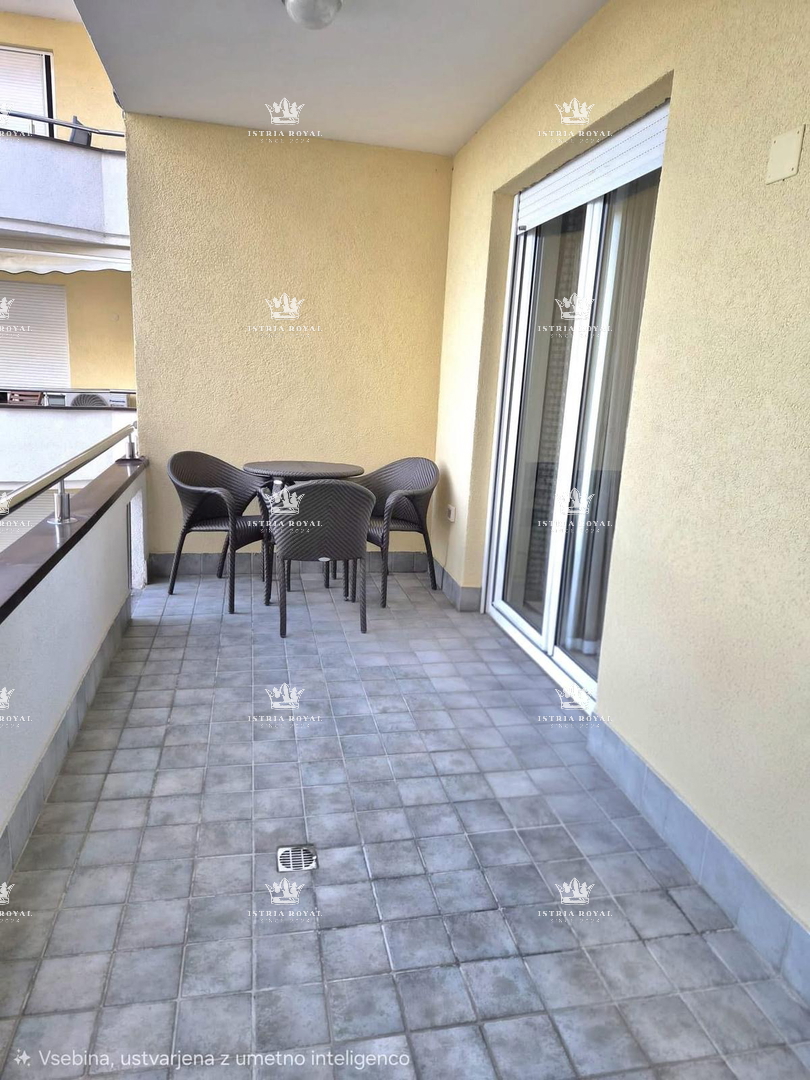 Istra, Crveni Vrh, Appartamento 39m2, 1 camera da letto + soggiorno con angolo cottura, vicino al mare, zona residenziale, vista aperta sul mare,