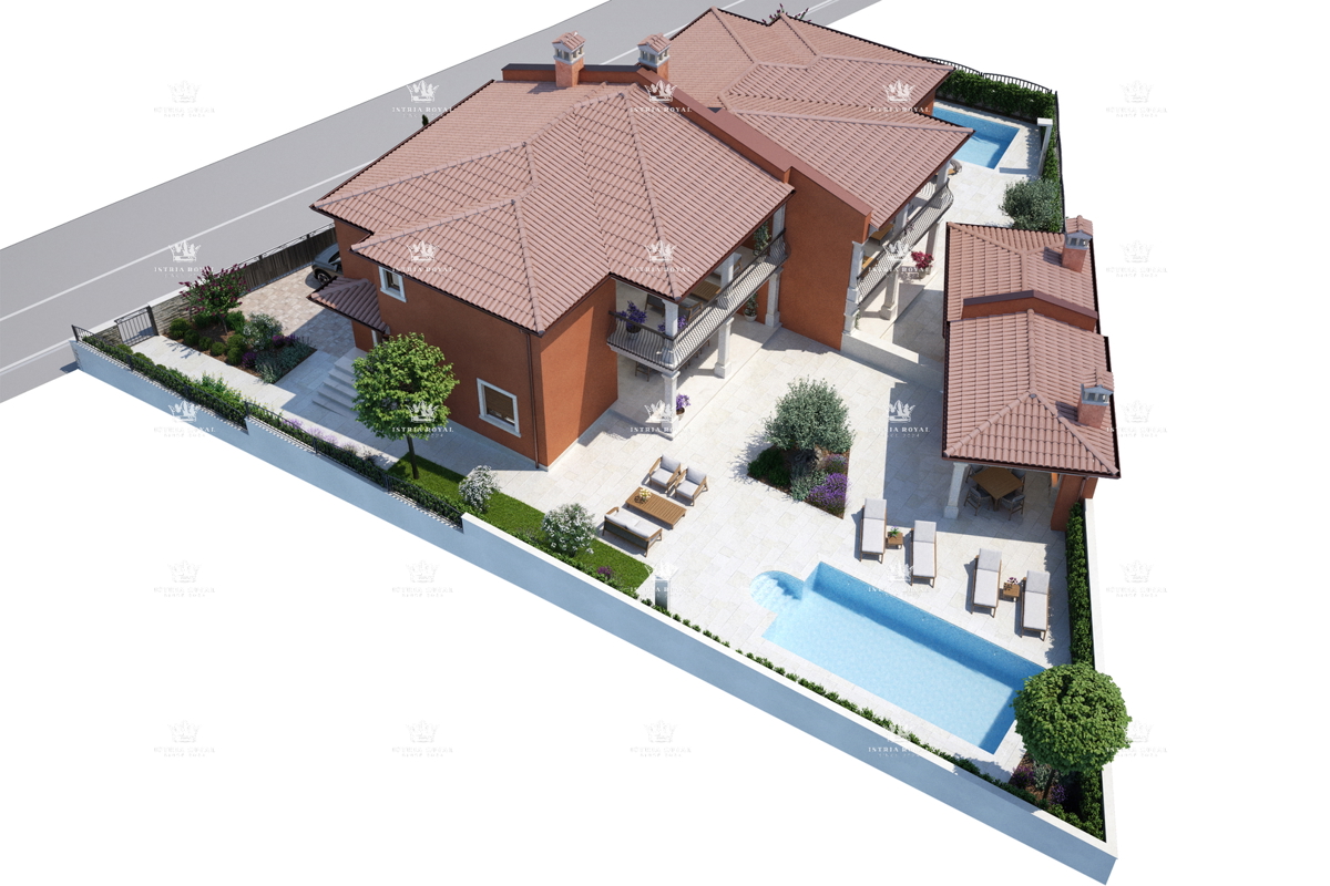 Lussuoso DUPLEX in Istria - Nuova costruzione con piscina e taverna - Momjan, Kremenje, Istria.