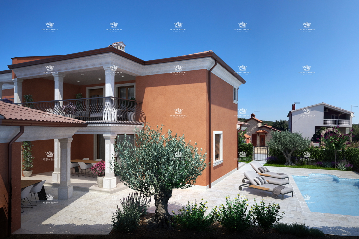 Lussuoso DUPLEX in Istria - Nuova costruzione con piscina e taverna - Momjan, Kremenje, Istria.