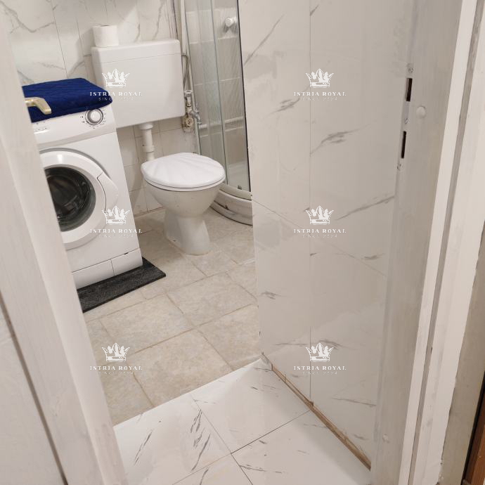 Istra, Mareda, appartamento 55m2, 2 camere da letto + soggiorno, giardino 41m2, 150m dalla spiaggia, piano terra