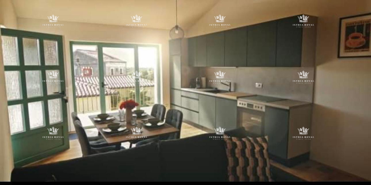Istra, Buje, Bibali, appartamento 76m2, 2SS+DB, piscina.