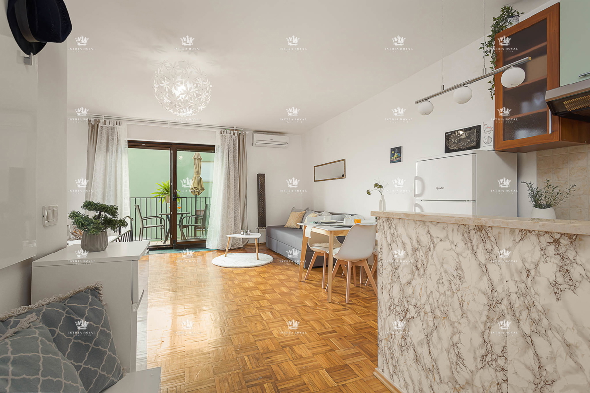Istra, Pula, Ližnjan, vendita di appartamenti con vista mare, balcone – 40,25 m², vicinanza alla spiaggia.