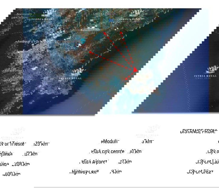 Istria, Ližnjan, terreno per la costruzione di hotel e ville con piscina - zona T1 e T2.
