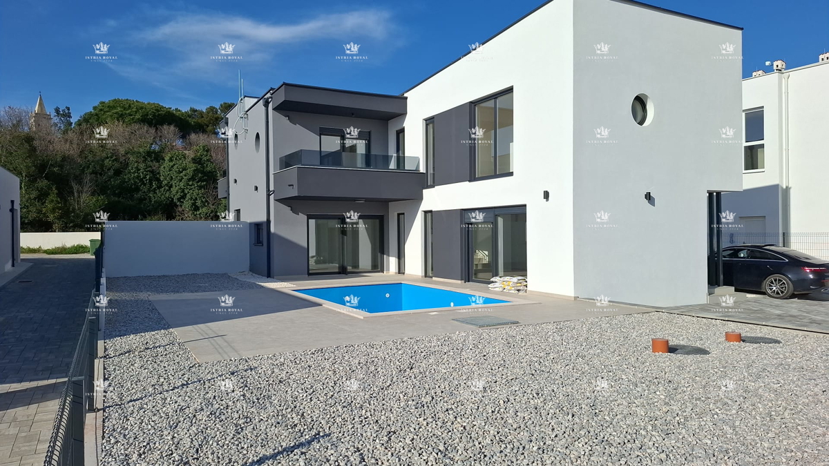Nuova costruzione a Ližnjan – Casa duplex con piscina e completa privacy, vicino al mare