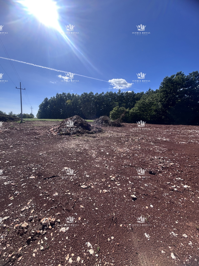 Terreno edificabile 2.938 m² + terreno agricolo 2.812 m² e terreno boschivo 1.557 m² nelle vicinanze di Pazin – Istria, Zabrežani, in vendita!