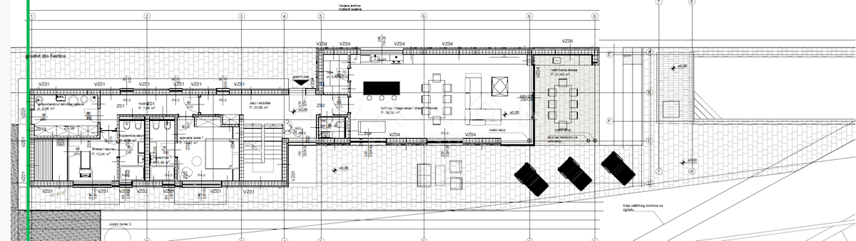 Land with a building permit for a villa