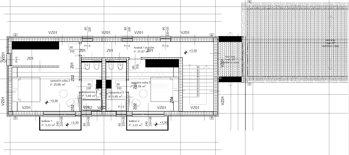 Land with a building permit for a villa