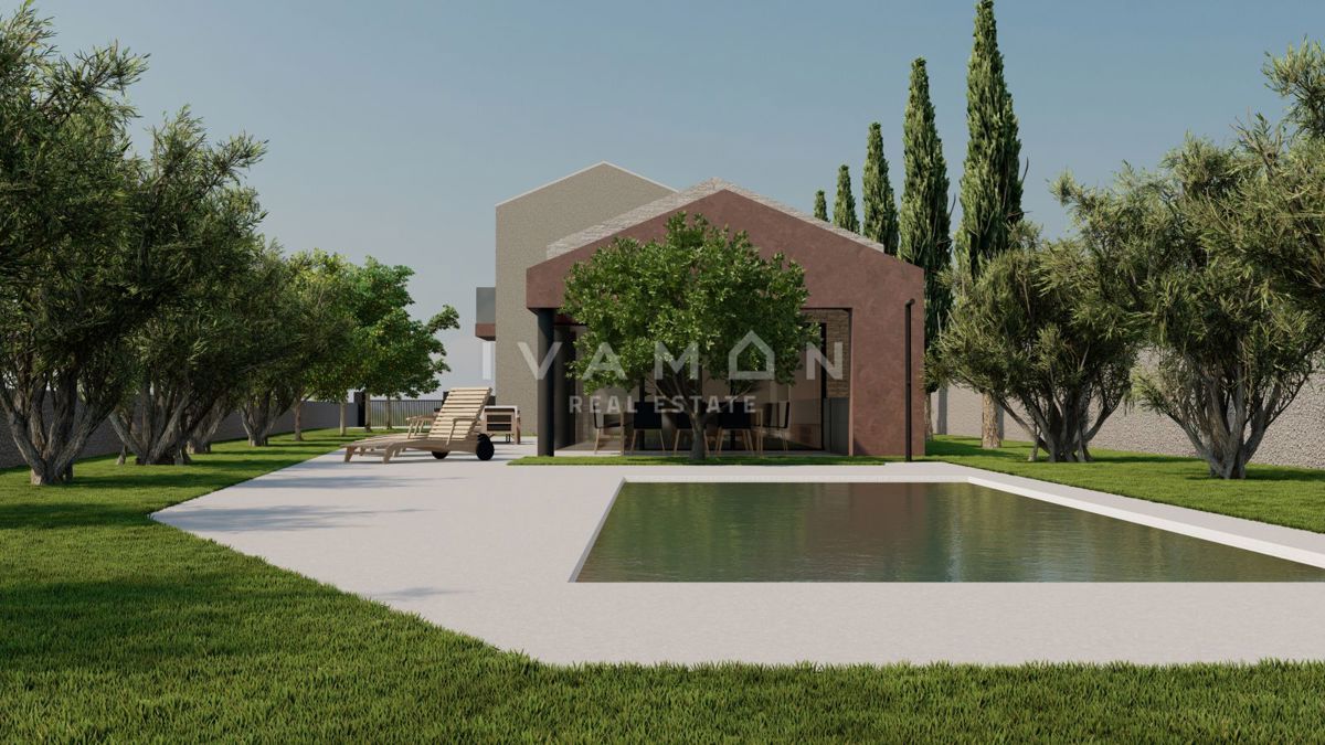 Land with a building permit for a villa