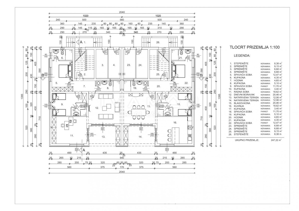 Appartamento Poreč, 185,62m2