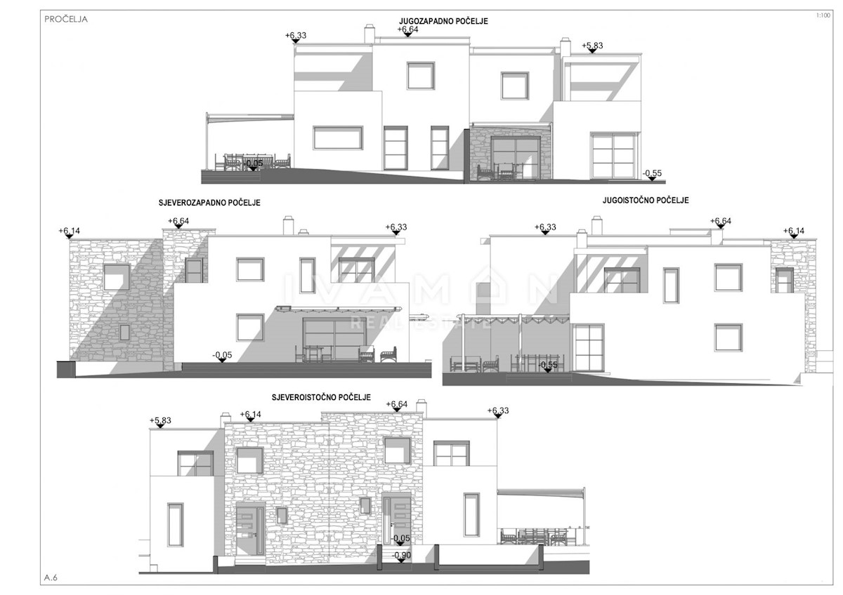 Nuova casa bifamiliare con piscina