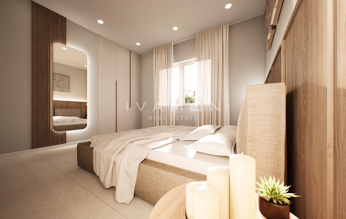 Nuova casa al piano terra con tre camere da letto e piscina