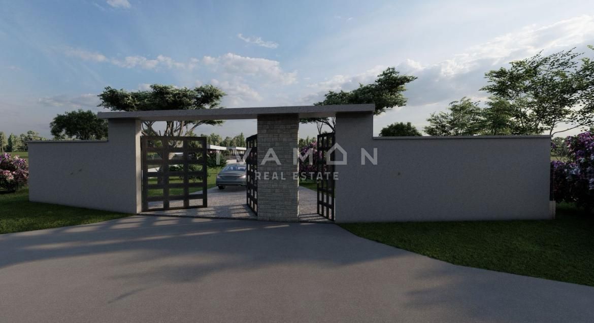 Nuova casa a piano terra con due unità abitative e piscina