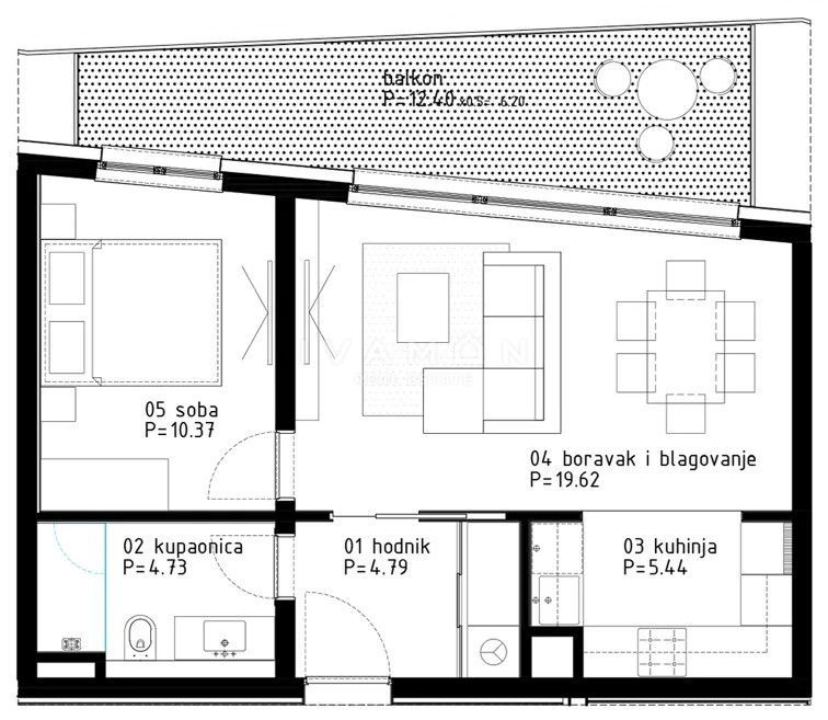 Appartamento Poreč, 52m2