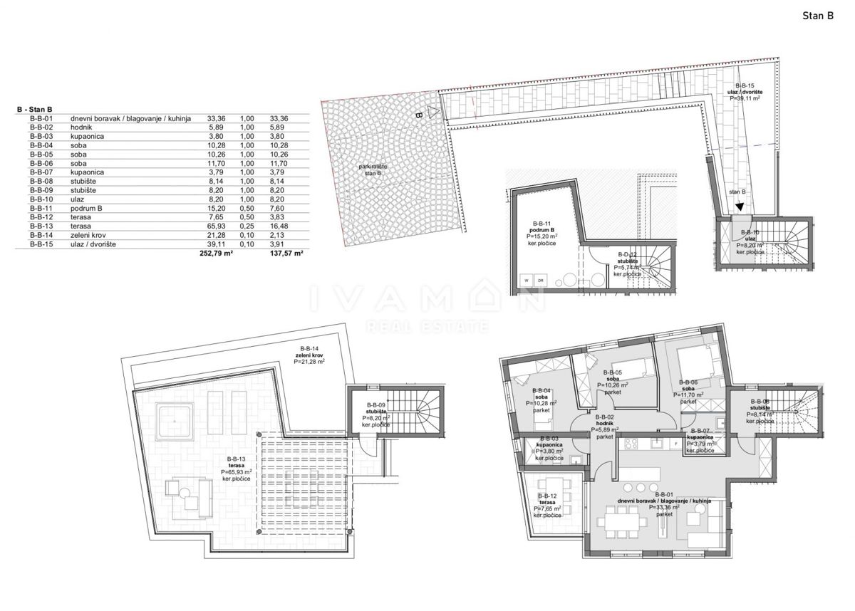 Appartamento trilocale con terrazza sul tetto e vista mare