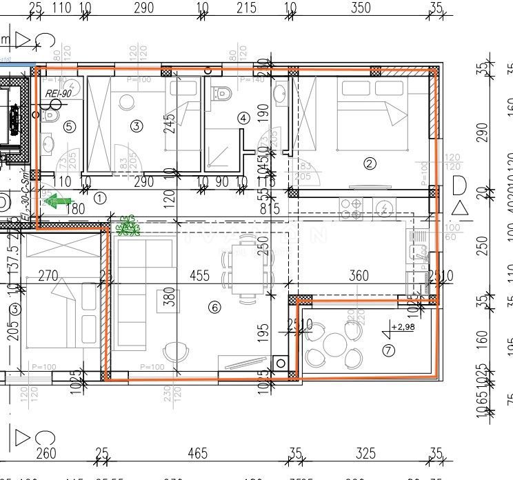 Two-room apartment in a new building with an elevator