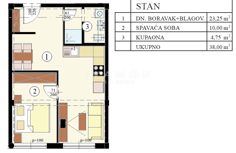 Monolocale al piano terra, vicino alla città