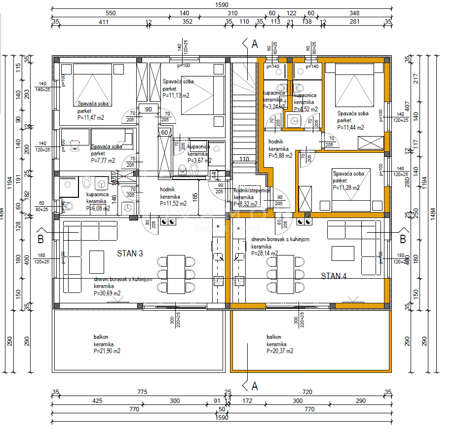Appartamento Poreč, 85m2