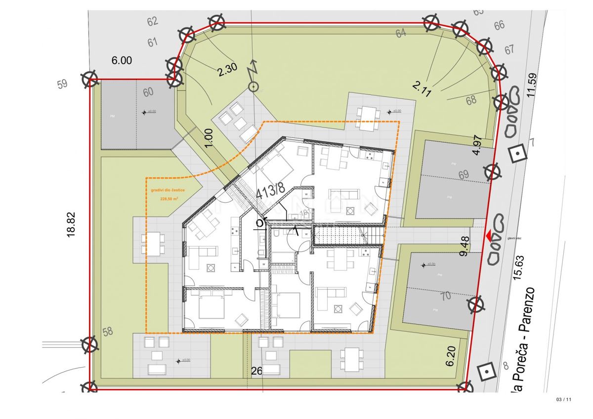 Appartamento con una camera da letto e giardino, a 4 km da Poreč
