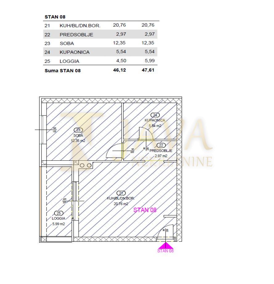 Appartamento Rešetari, Kastav, 86,27m2