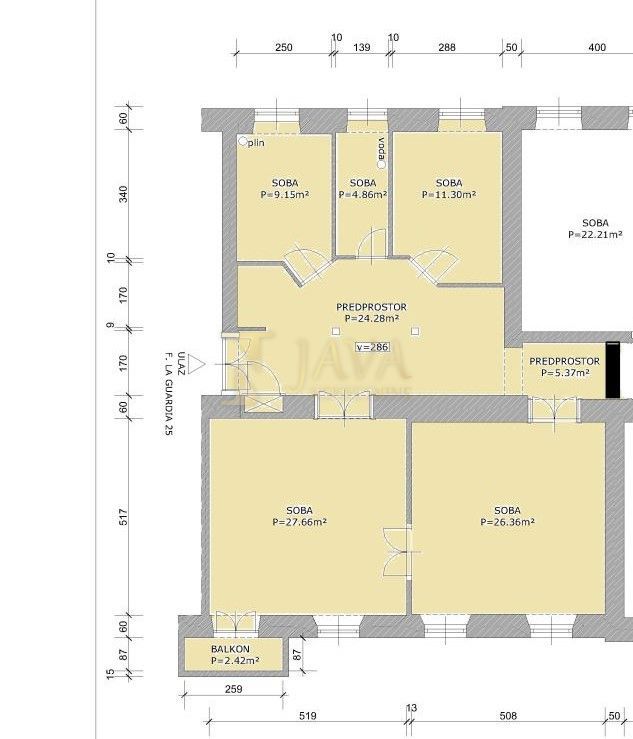 Appartamento Brajda, Rijeka, 110,19m2