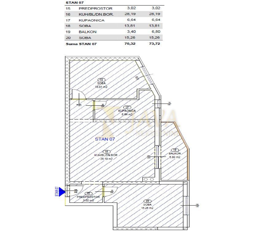 Appartamento Rešetari, Kastav, 86,27m2