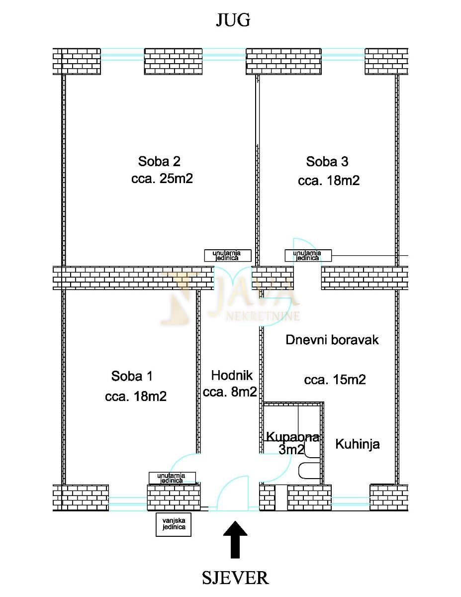 Appartamento Belveder, Rijeka, 88m2