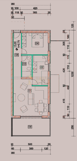 Appartamento Omišalj, 67,37m2