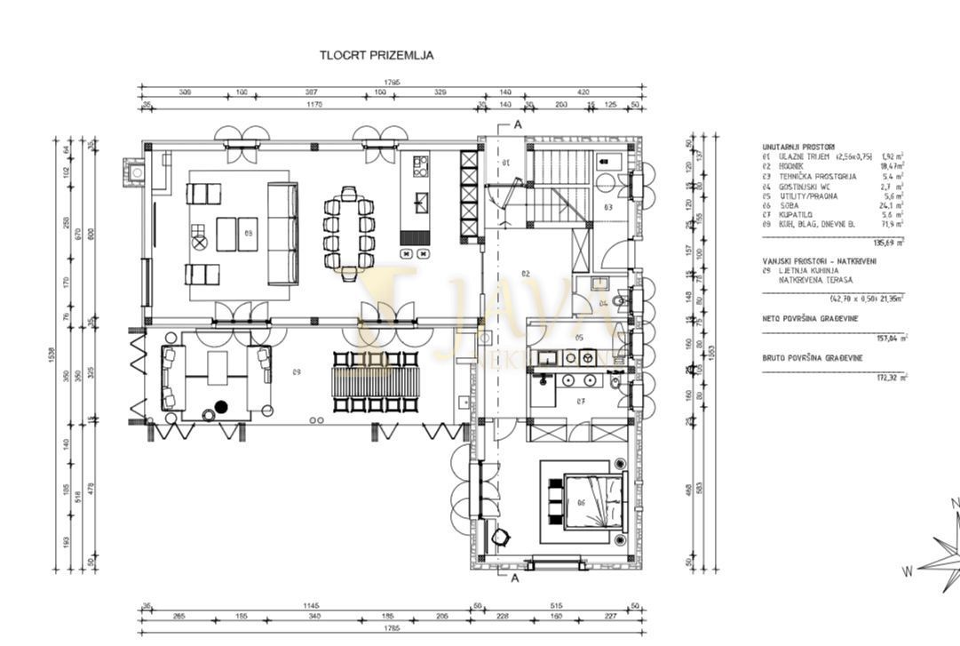 Terreno Kanfanar, 1.850m2