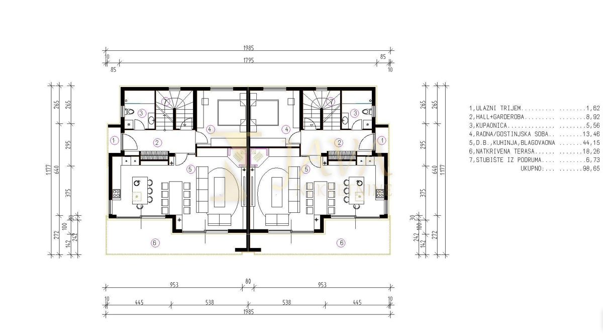 Appartamento Kostrena Sveta Lucija, Kostrena, 245m2