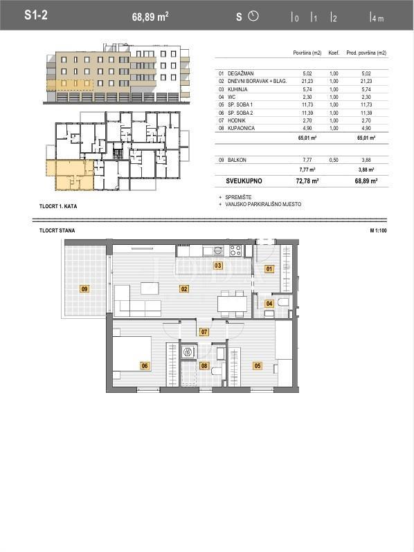 NUOVO EDIFICIO CENTRO SENJ 68,89m2