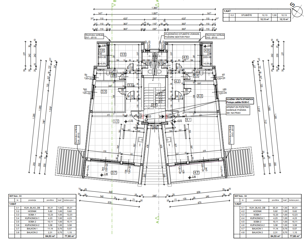 Allogio Smokvica Krmpotska, Novi Vinodolski, 77,80m2