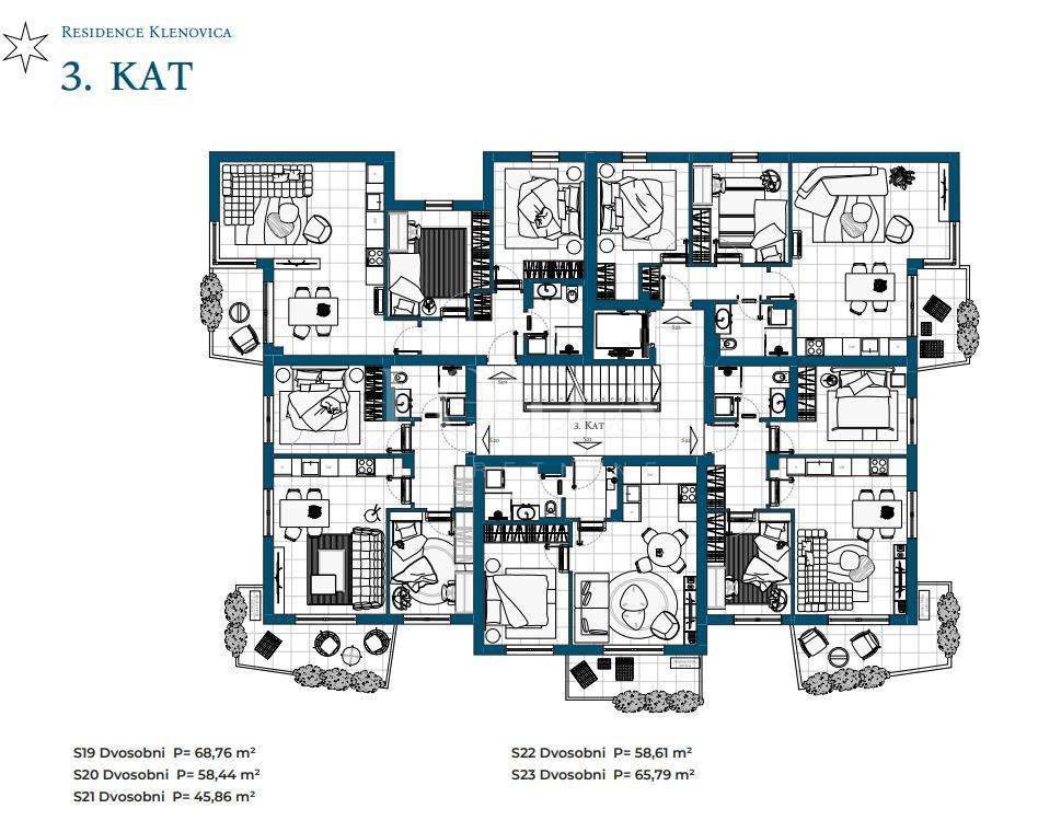 Allogio Novi Vinodolski, 69,87m2