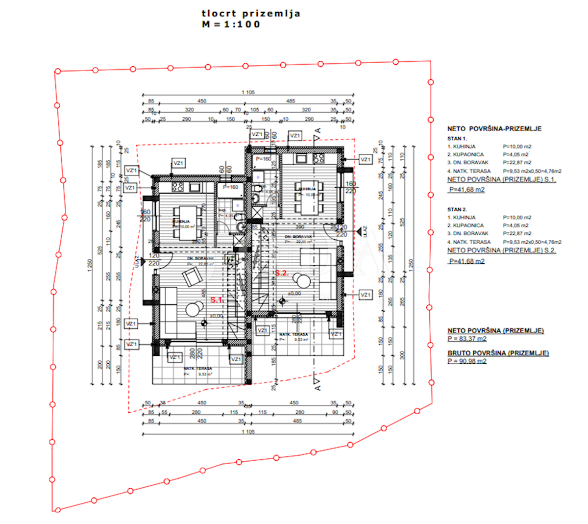 Casa Dramalj, Crikvenica, 100m2