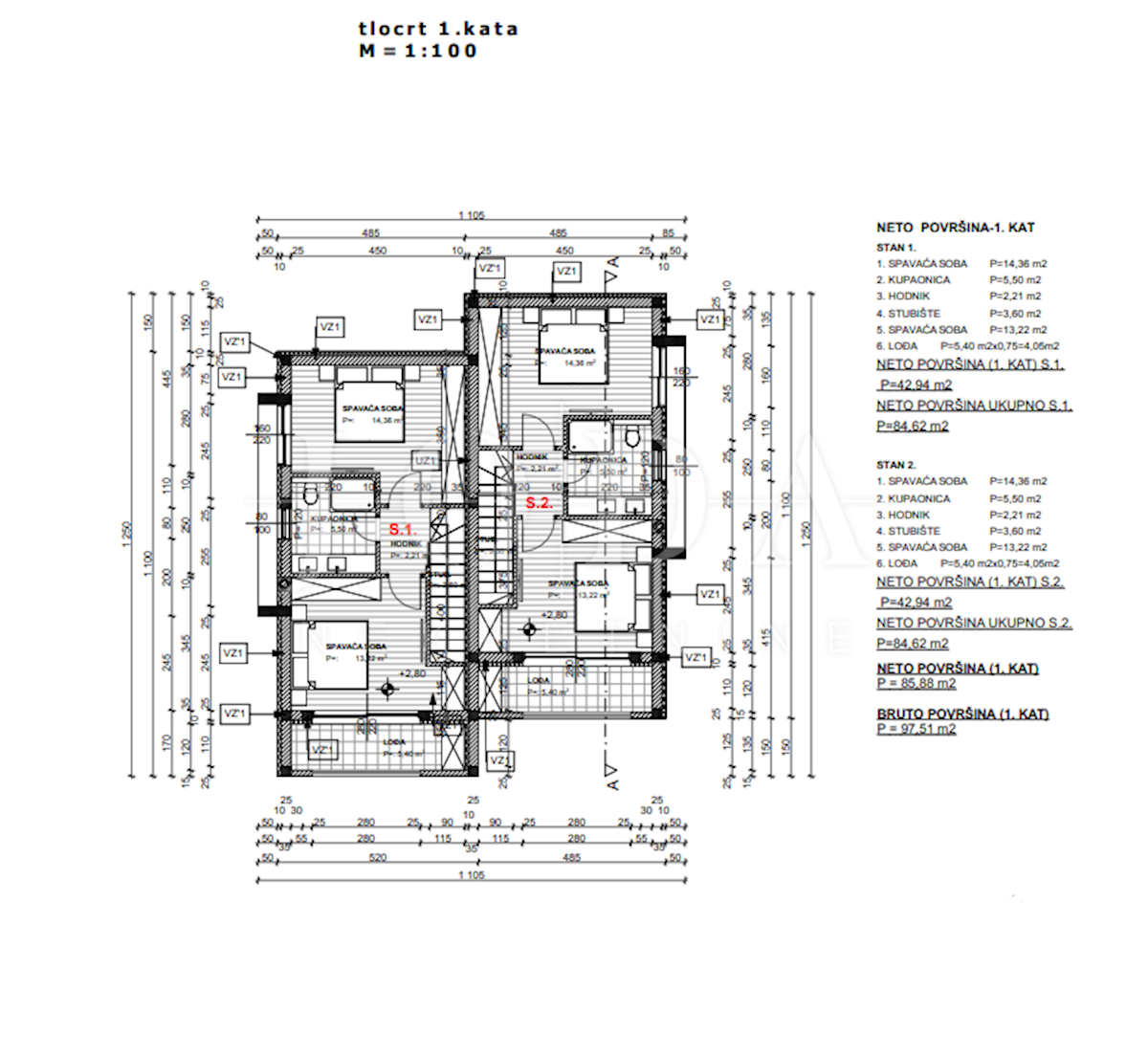 Casa Dramalj, Crikvenica, 100m2