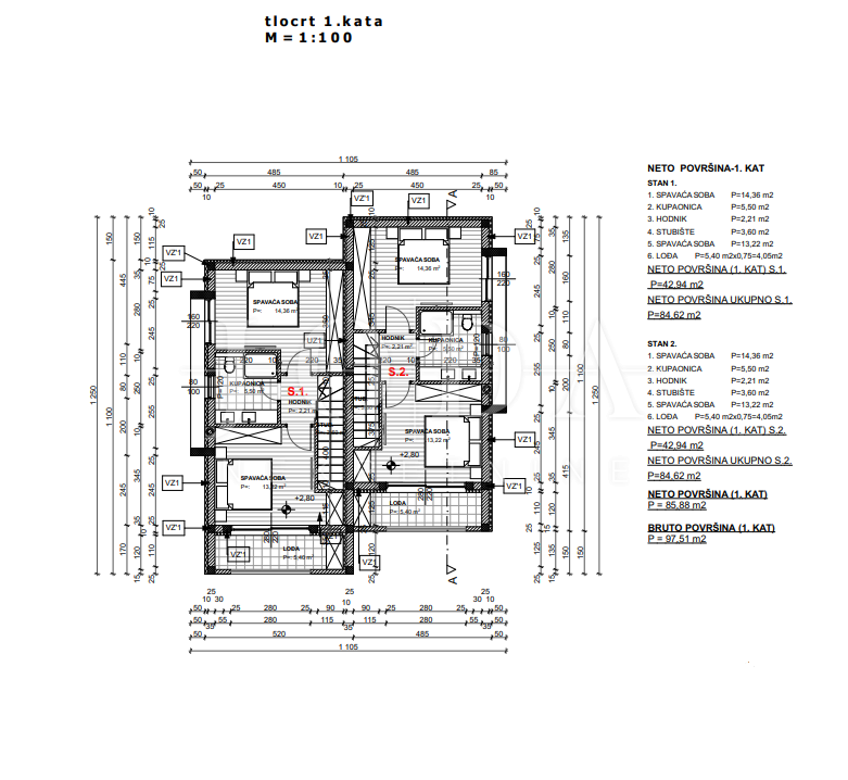 Casa Dramalj, Crikvenica, 100m2
