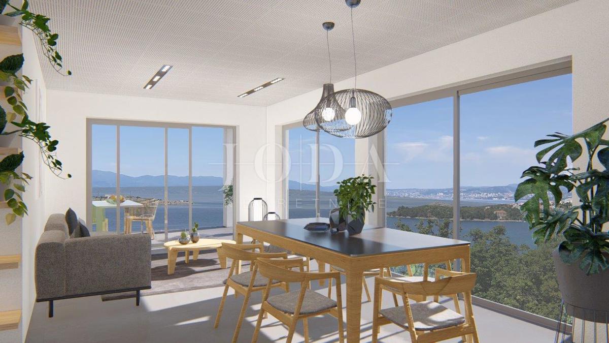 Bellissimo appartamento con vista sul Golfo del Quarnero a Omišalj