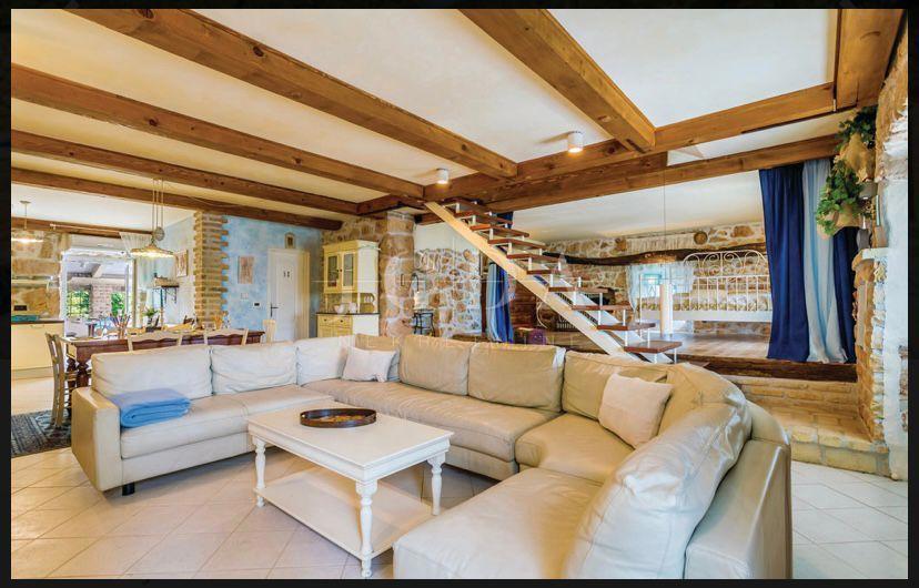 Renovated stone house with a pool