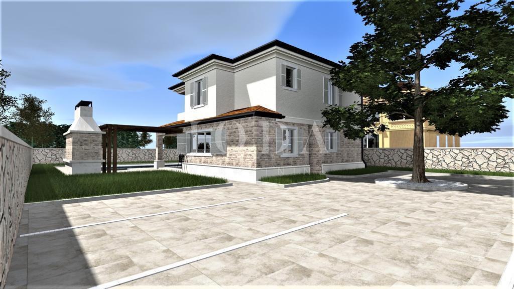 New detached villa with pool, near Vrbnik