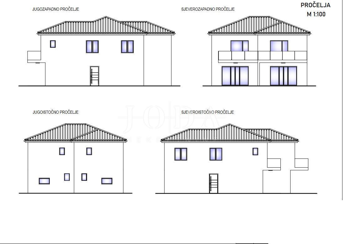 Nuova costruzione con piscina e vista mare