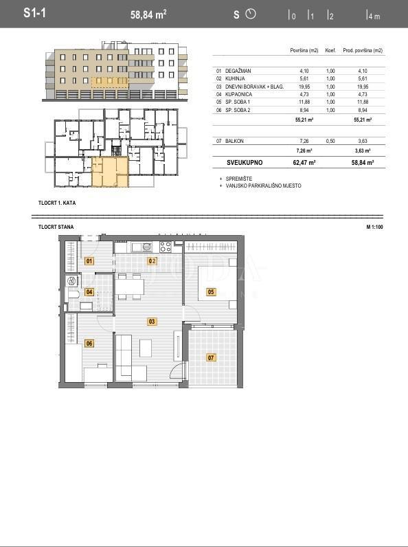 NUOVO EDIFICIO CENTRO SENJ 58,84m2