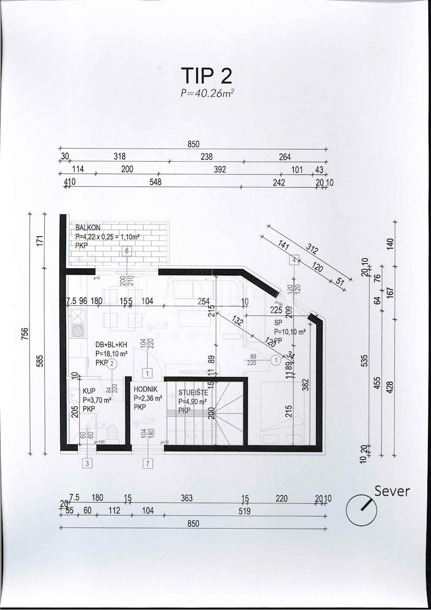 Allogio Crikvenica, 40m2